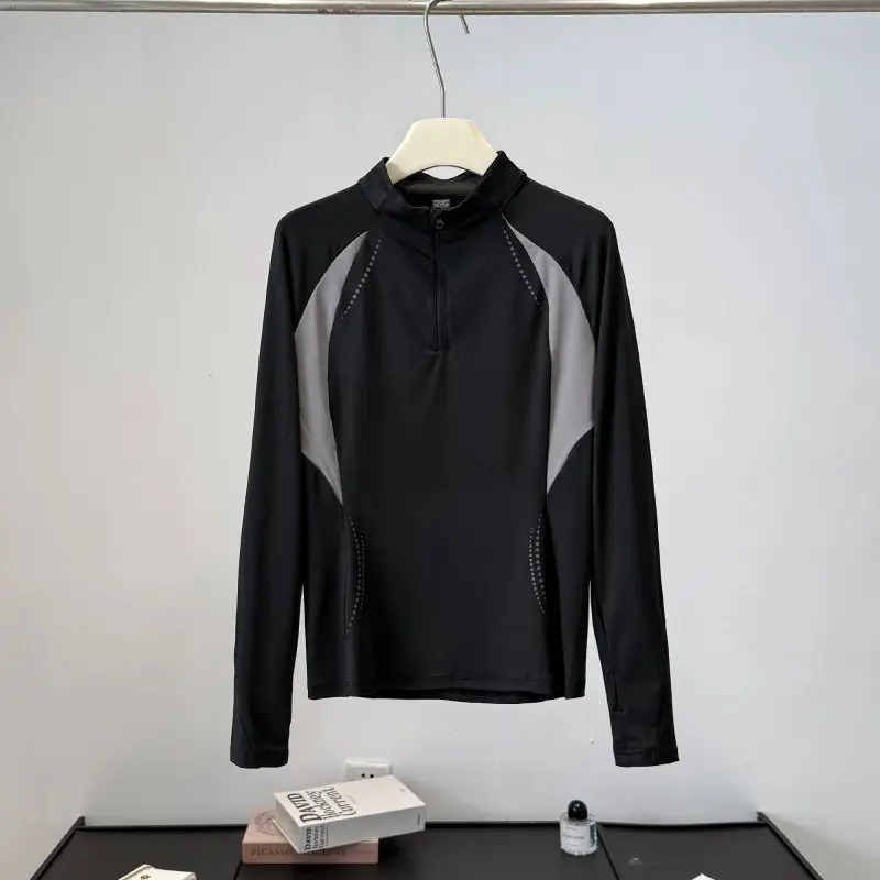 Yoga & Fitness Classes By Niharika Zirakpur Reviews - Women's Autumn Outdoor Half-Zip Stand Collar
