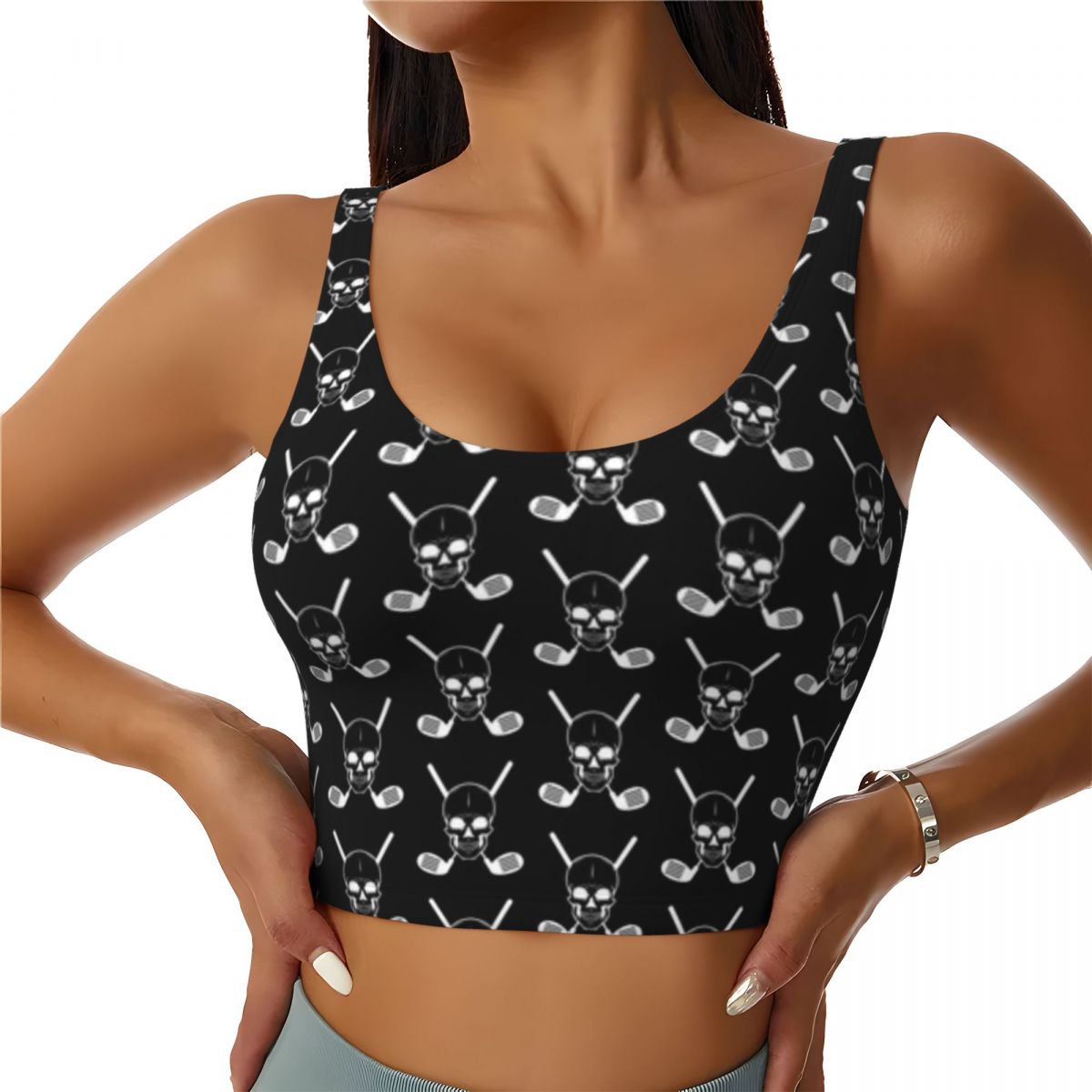 Padded Yoga Top Golf Clubs Wit - огляд і ціна Yoga Fitness Club