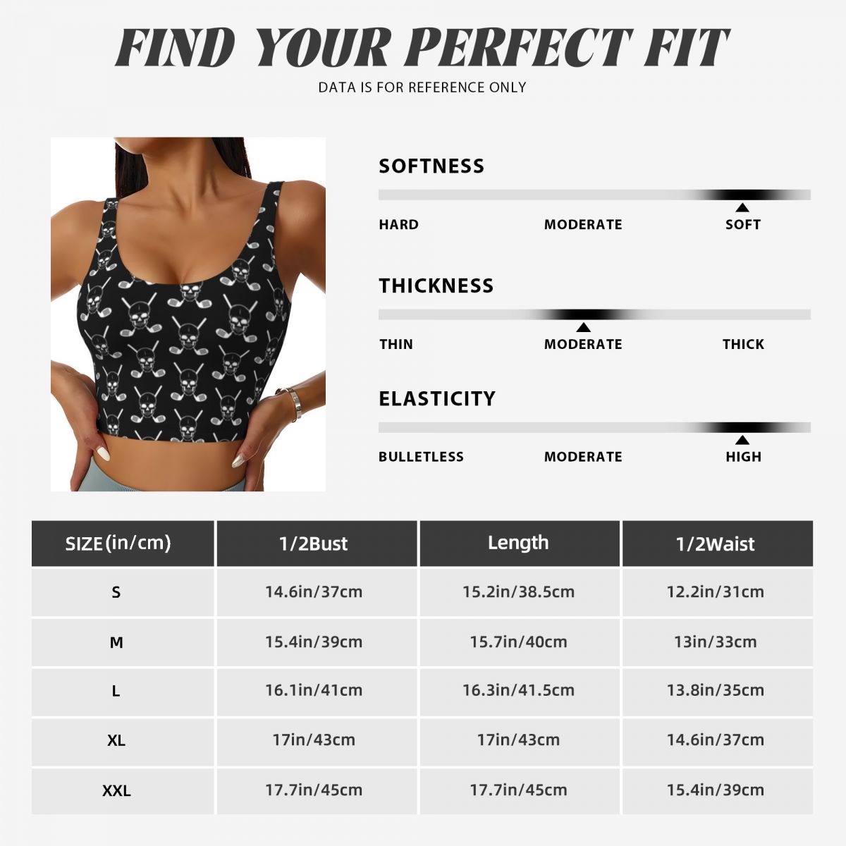 Padded Yoga Top Golf Clubs Wit - огляд і ціна Yoga Fitness Club