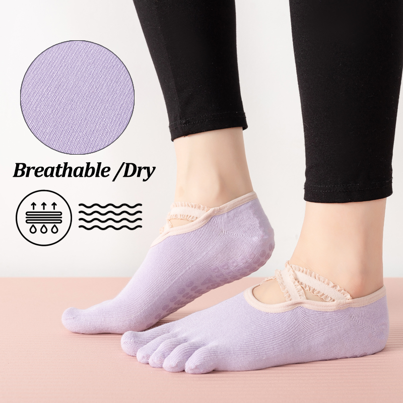 Ladies Non-Slip Pilates Socks  - огляд і ціна Yoga Fitness Pilates