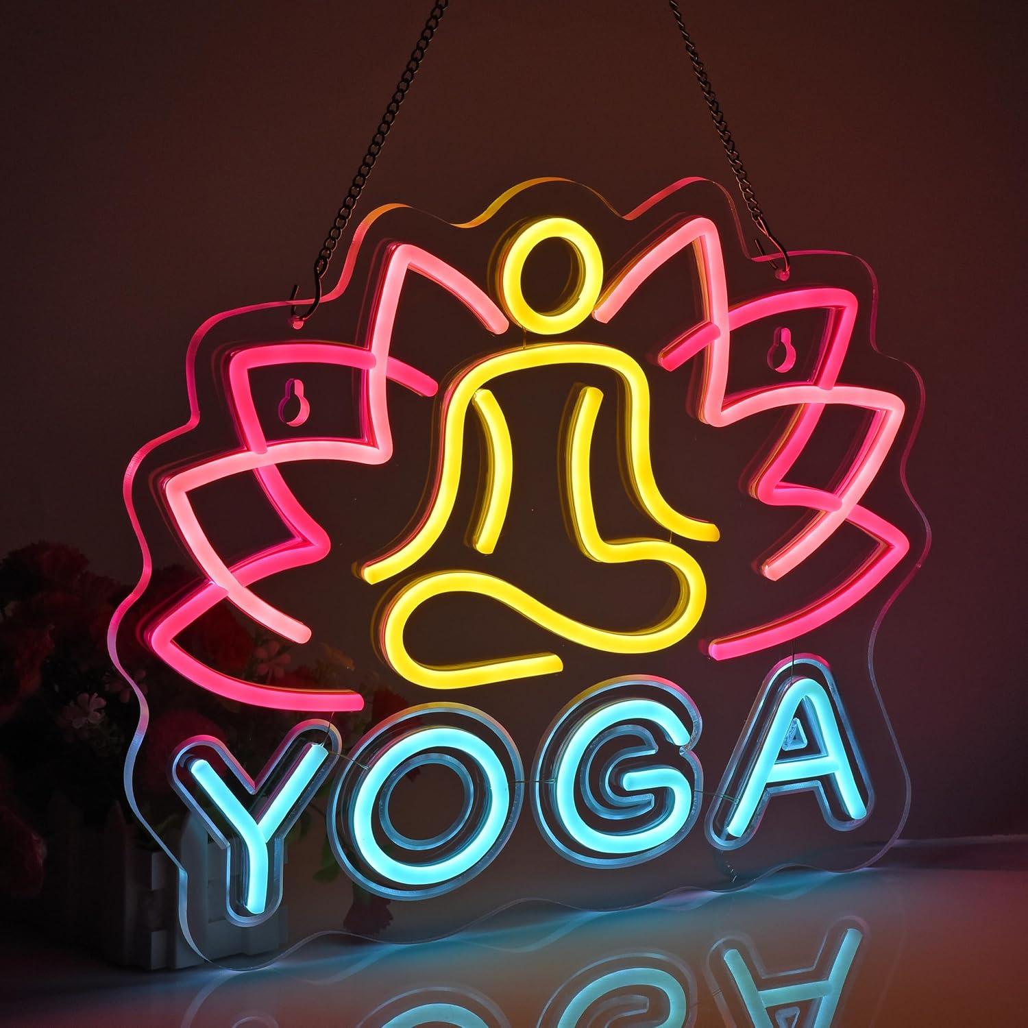 Yoga Neon Sign Neon Lights Han - огляд і ціна Yoga Fitness Club