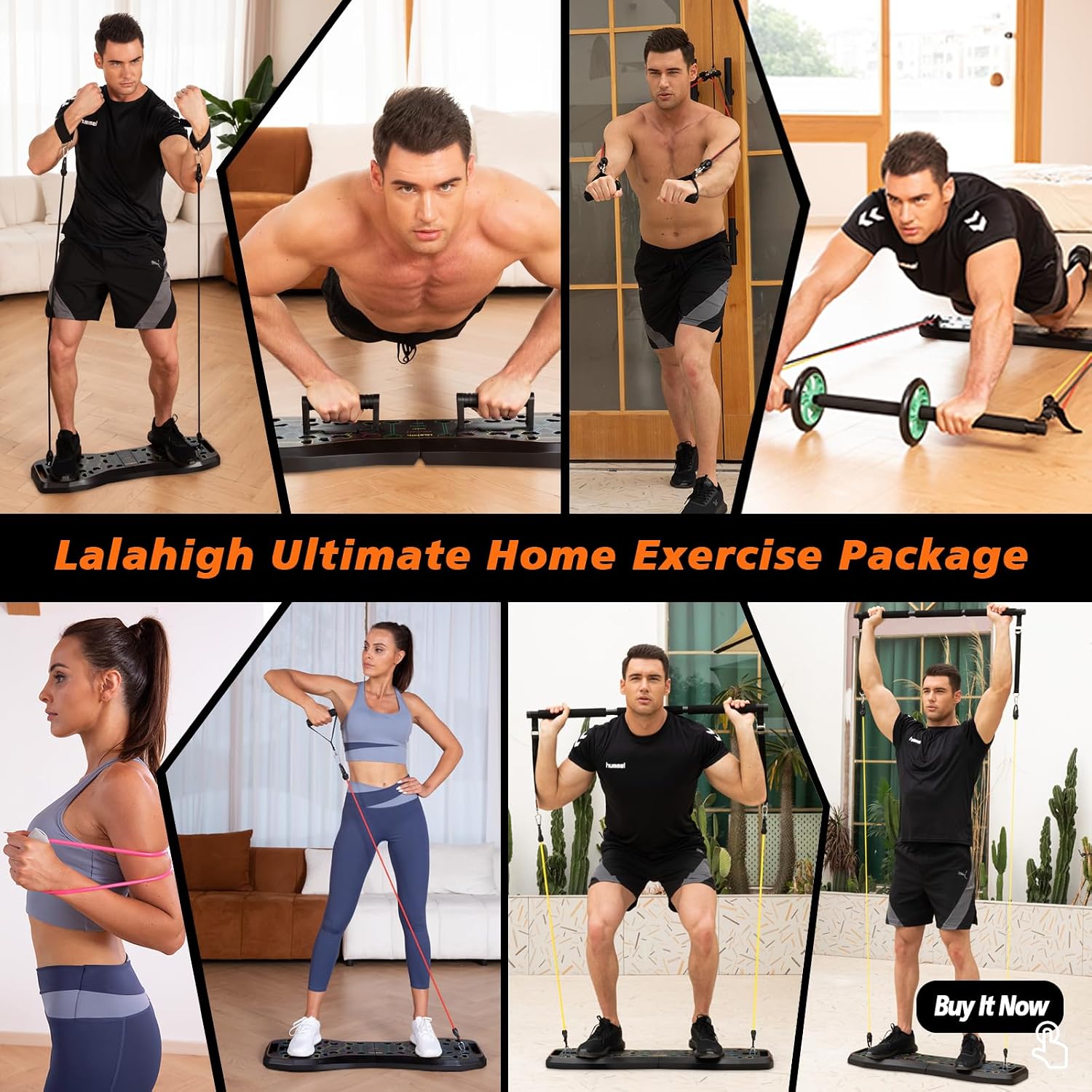 LALAHIGH Push Up Board,36 in 1 - огляд і ціна Ab Wheel Roller