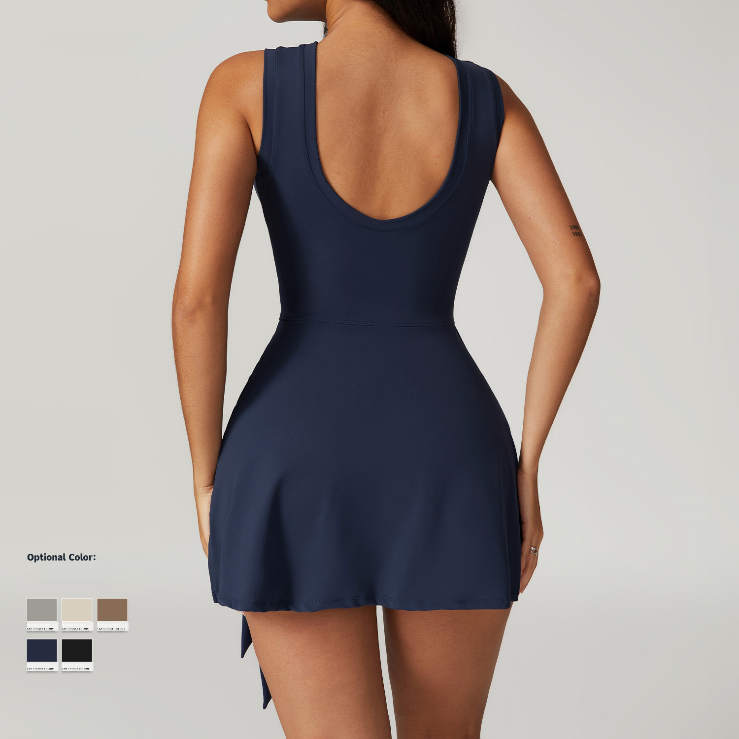 Women Sleeveless Wrap Tie Tenn - огляд і ціна Yoga Fitness Dress