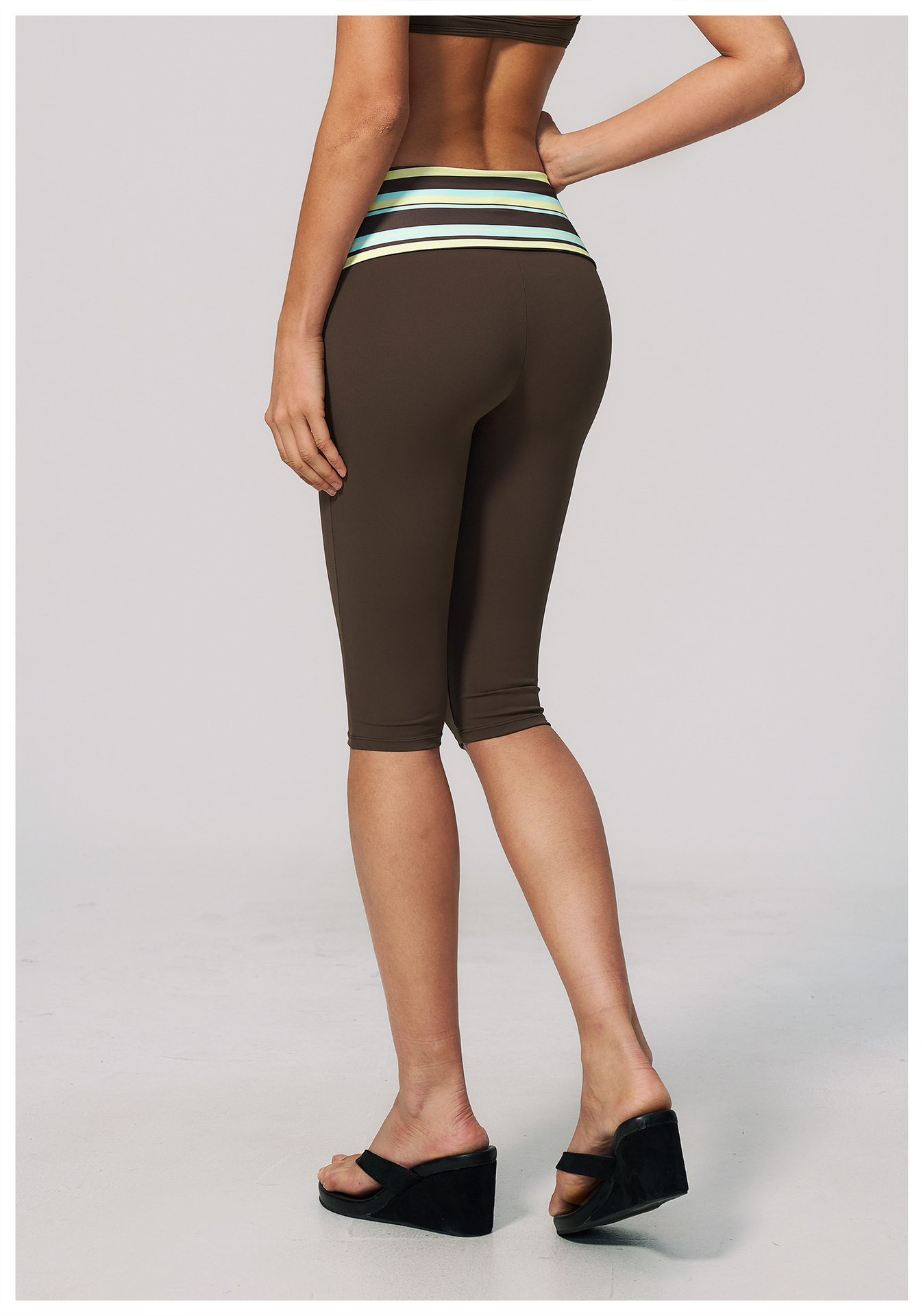 STYLISH LADY Striped Fold Over - огляд і ціна Yoga Fitness Club